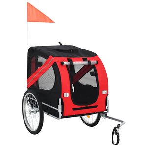 Pet Bike Trailer Red and