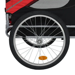Pet Bike Trailer Red and