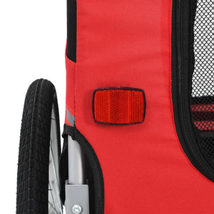 Pet Bike Trailer Red and