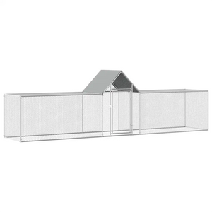 Chicken Coop 32.8'x6.6'x6.6'Galvanized Steel