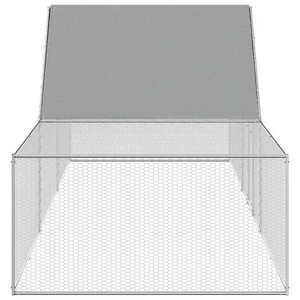 Chicken Coop 32.8'x6.6'x6.6'Galvanized Steel