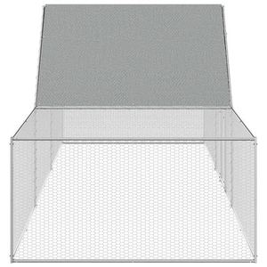 Chicken Coop 32.8'x6.6'x6.6'Galvanized Steel