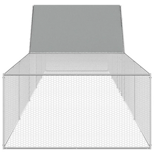 Chicken Coop 32.8'x6.6'x6.6'Galvanized Steel