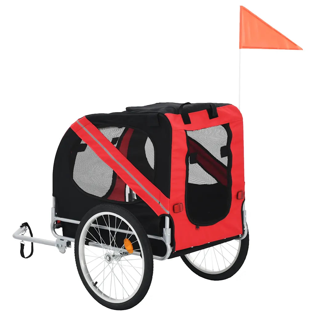 Pet Bike Trailer Red and