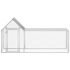 Chicken Coop 32.8'x6.6'x6.6'Galvanized Steel