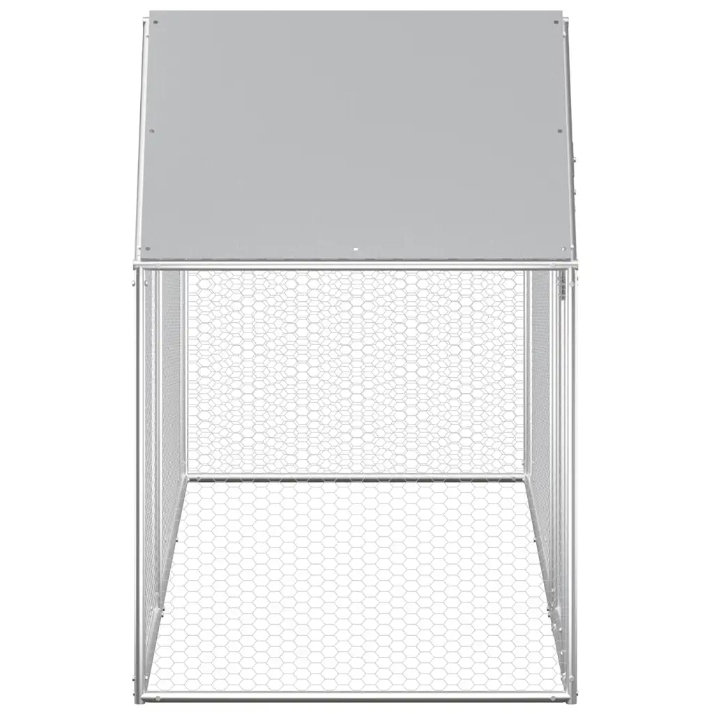 Chicken Coop 32.8'x6.6'x6.6'Galvanized Steel
