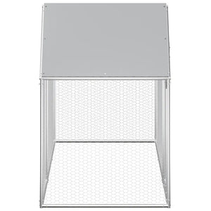 Chicken Coop 32.8'x6.6'x6.6'Galvanized Steel