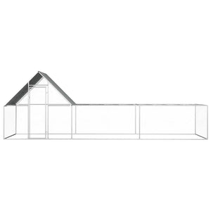 Chicken Coop 32.8'x6.6'x6.6'Galvanized Steel