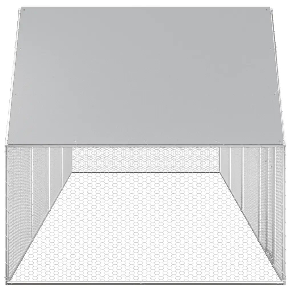 Chicken Coop 32.8'x6.6'x6.6'Galvanized Steel