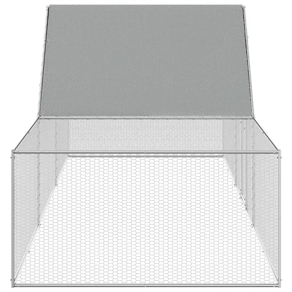 Chicken Coop 32.8'x6.6'x6.6'Galvanized Steel
