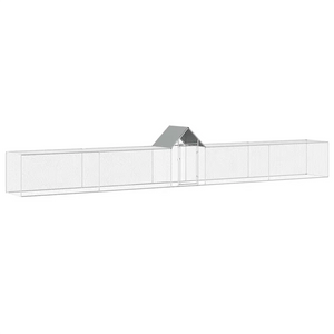 Chicken Coop 32.8'x6.6'x6.6'Galvanized Steel