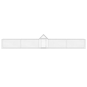 Chicken Coop 32.8'x6.6'x6.6'Galvanized Steel