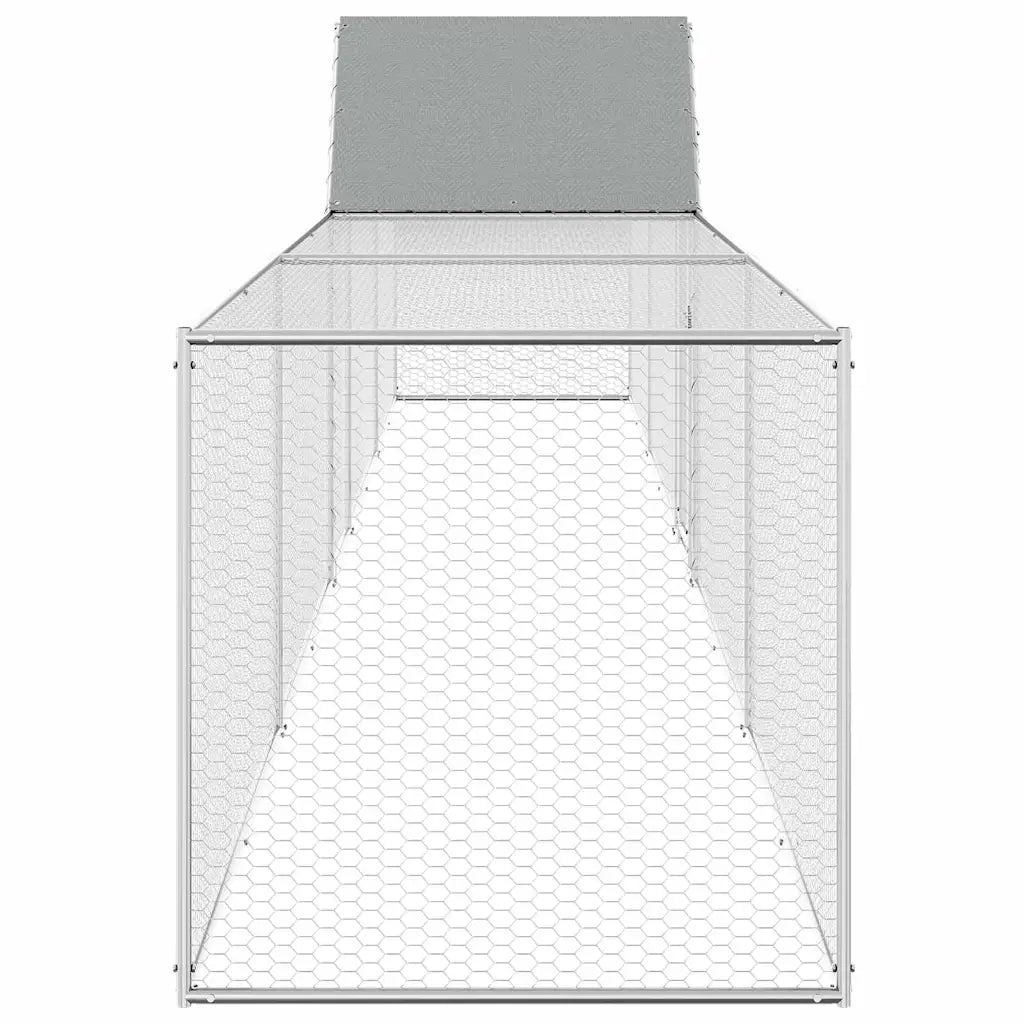 Chicken Coop 32.8'x6.6'x6.6'Galvanized Steel