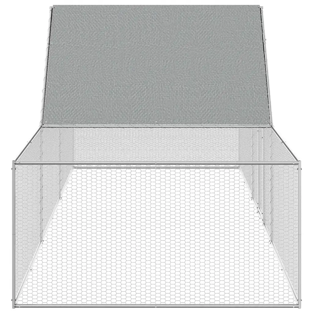 Chicken Coop 32.8'x6.6'x6.6'Galvanized Steel