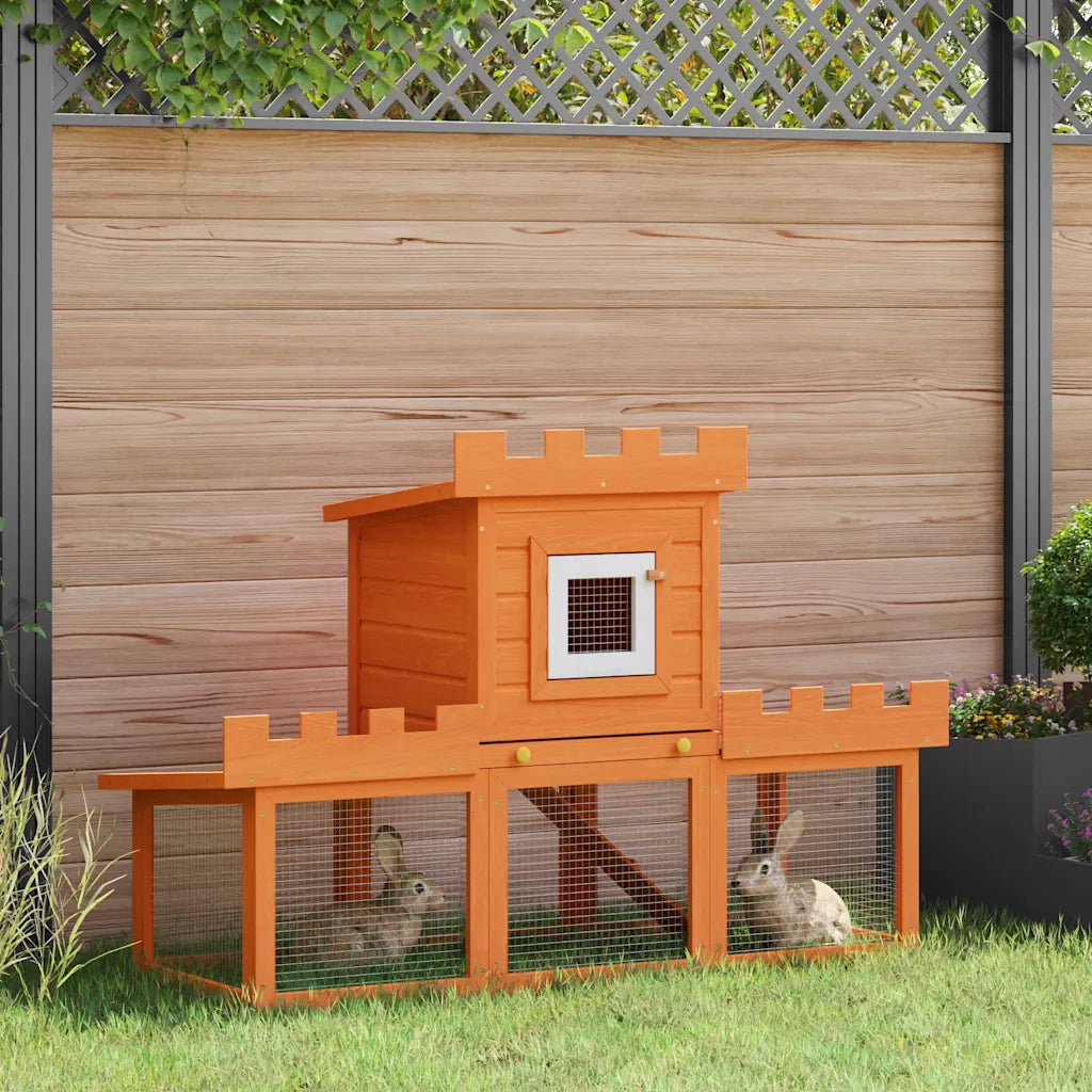 Outdoor  Rabbit Hutch House Pet Cage Single House