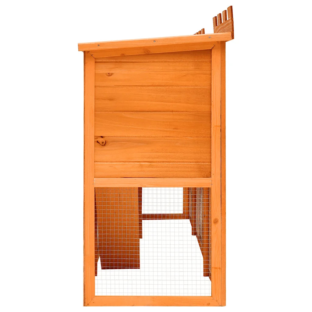 Outdoor  Rabbit Hutch House Pet Cage Double House