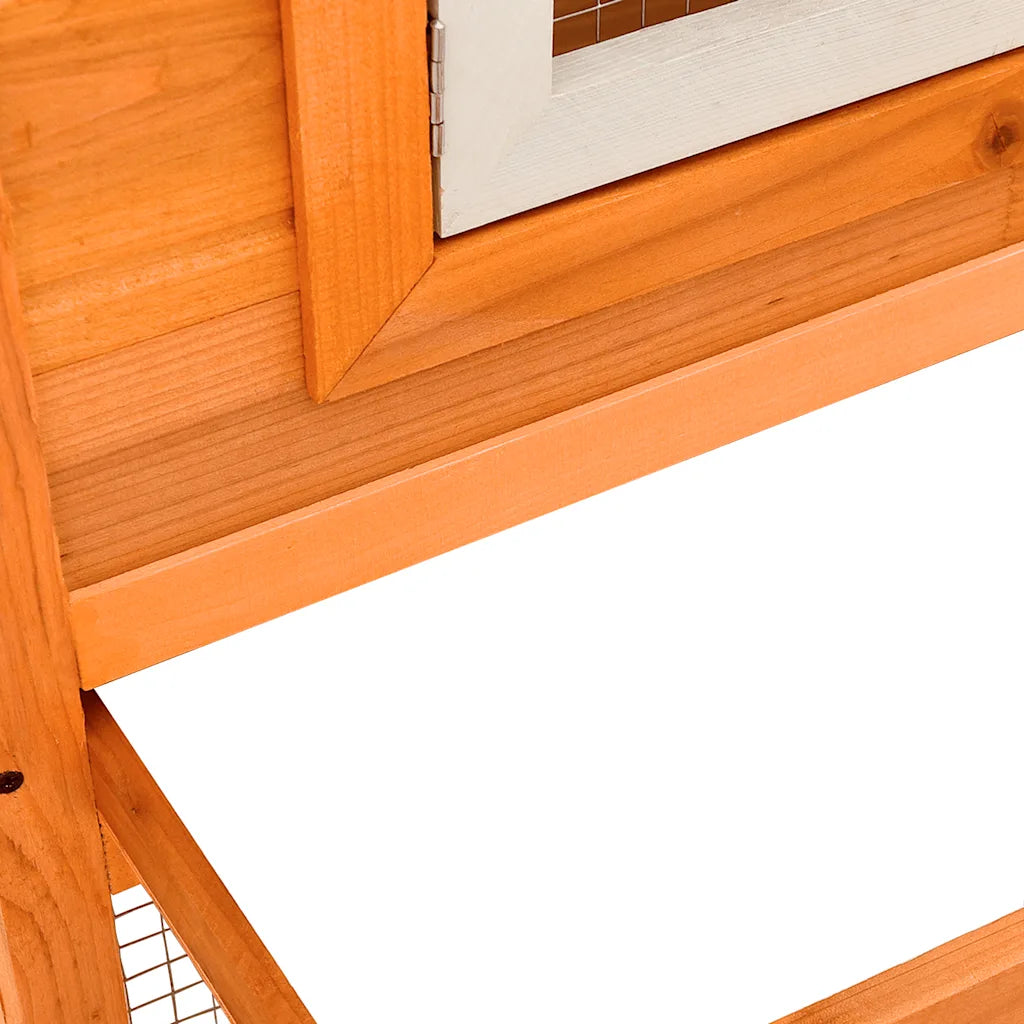 Outdoor  Rabbit Hutch House Pet Cage Double House