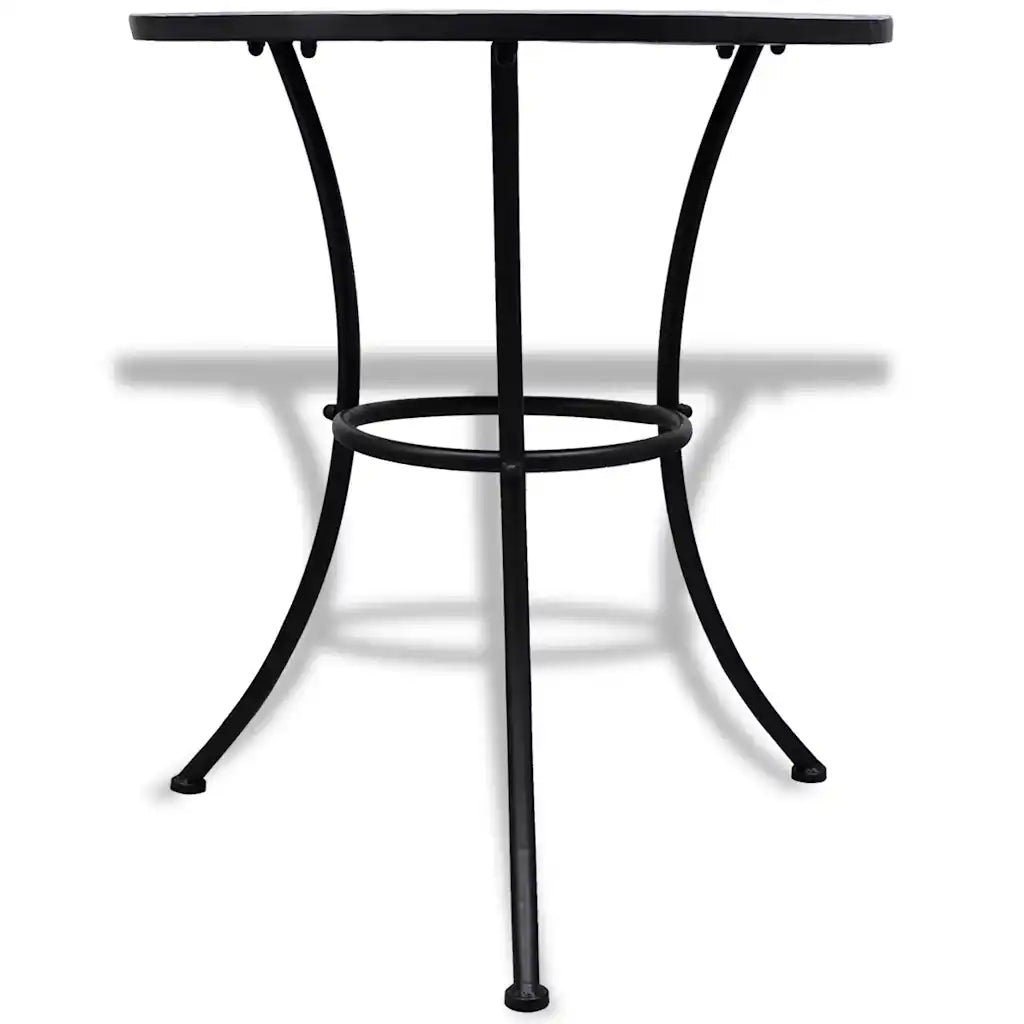 3 Piece Bistro Set Ceramic Tile  and White