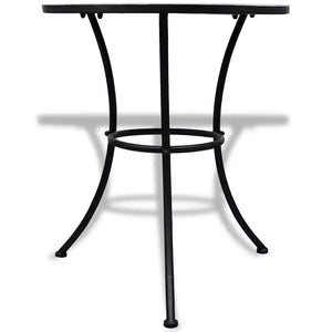 3 Piece Bistro Set Ceramic Tile  and White