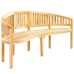 Banana Bench 78.7" Solid Teak Wood