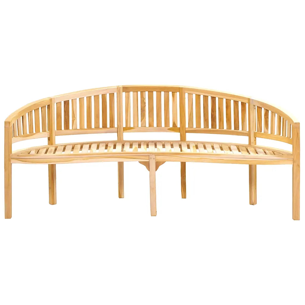 Banana Bench 78.7" Solid Teak Wood