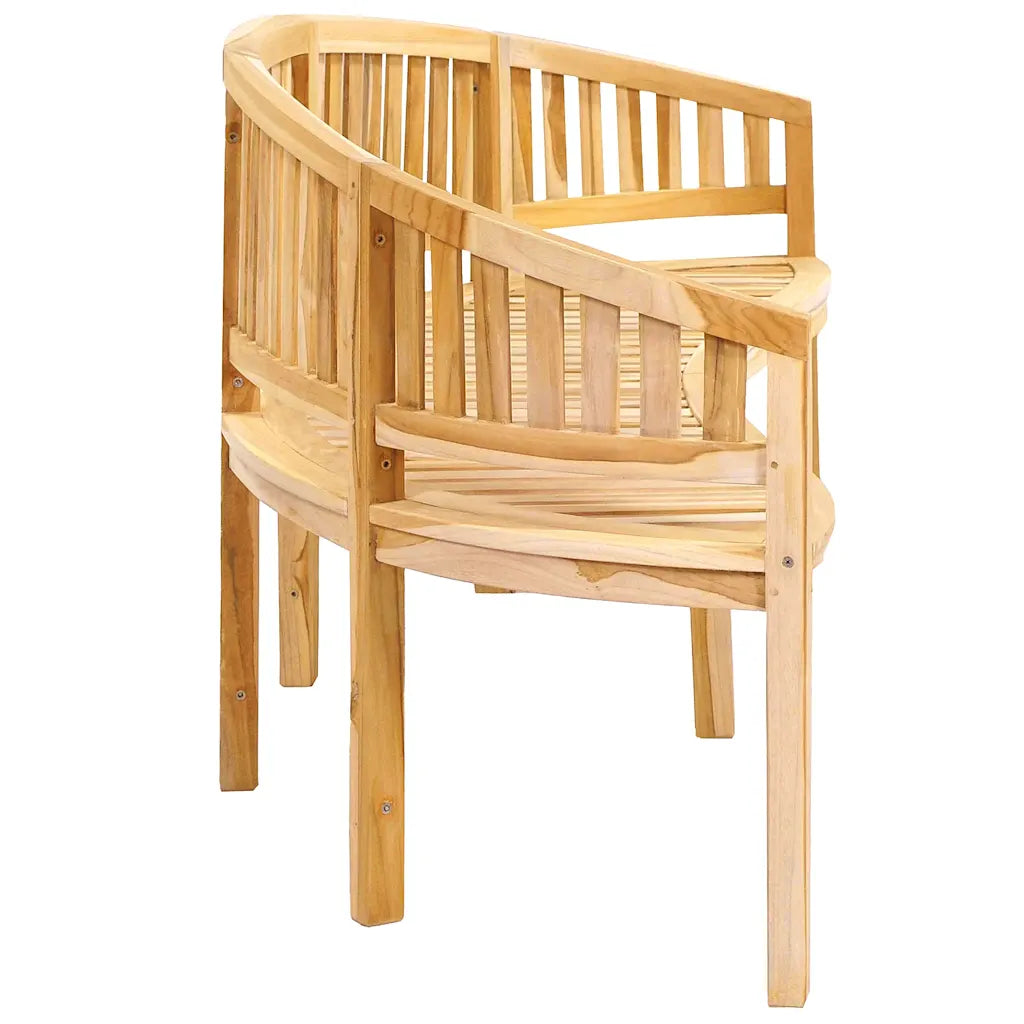 Banana Bench 78.7" Solid Teak Wood