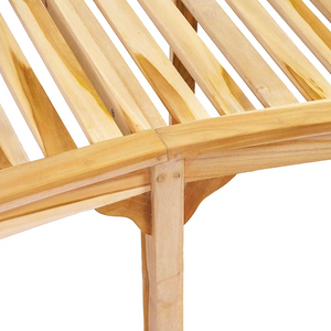 Banana Bench 78.7" Solid Teak Wood