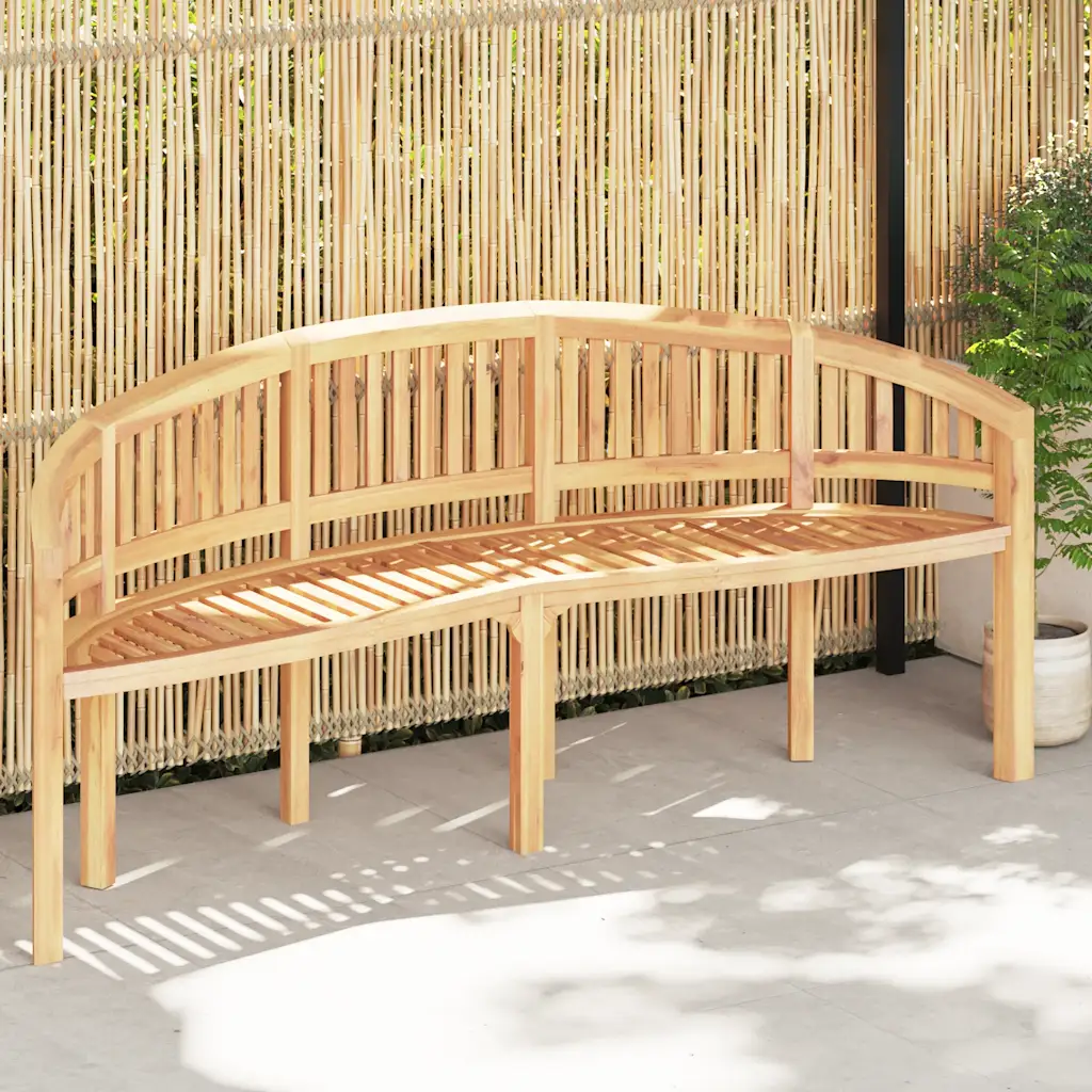 Banana Bench 78.7" Solid Teak Wood