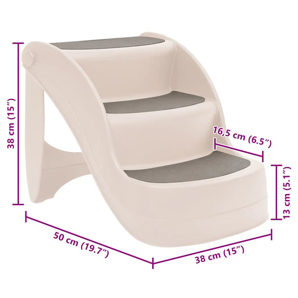 Folding  Dog Stairs  19.7"x15"x15" Plastic